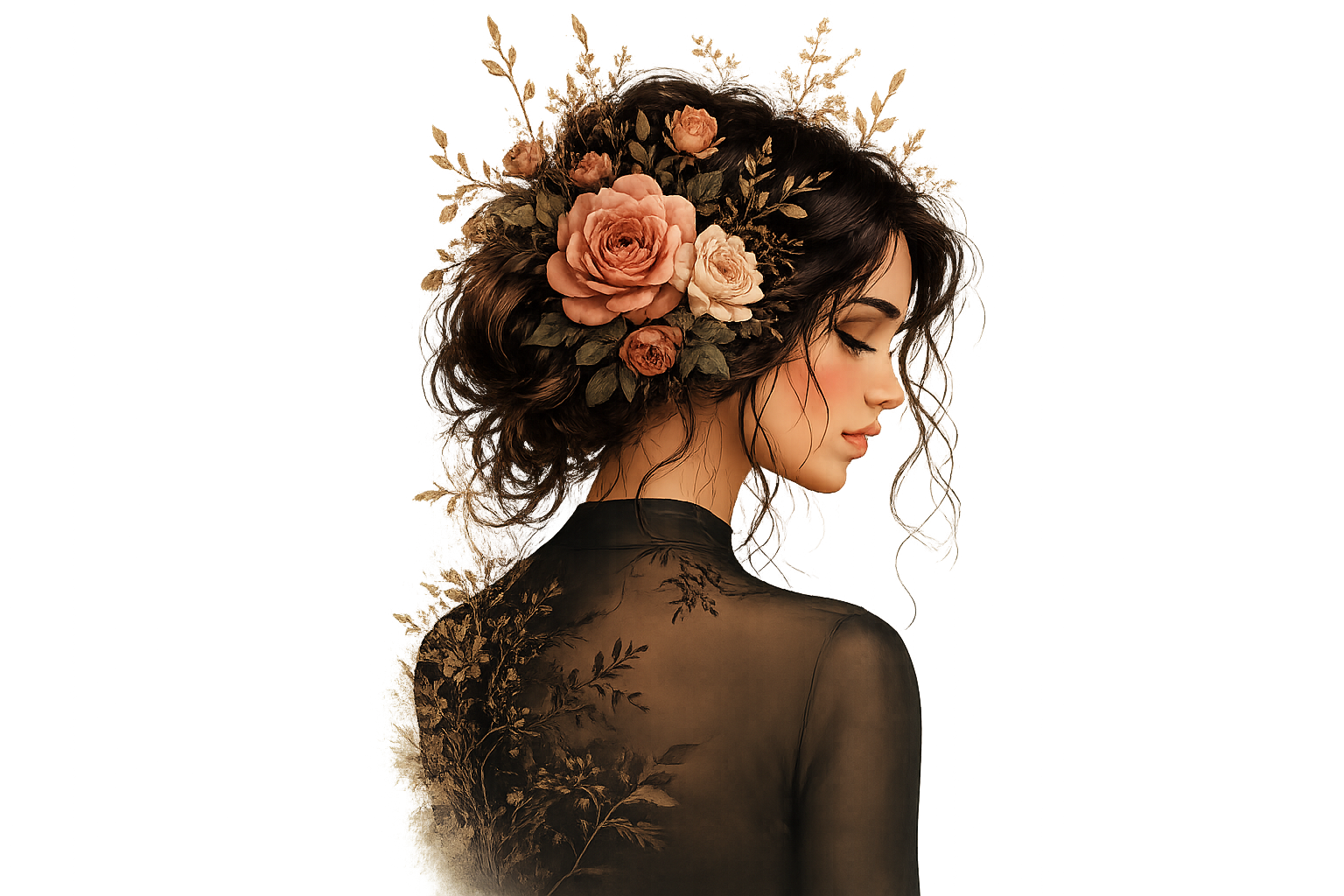 MANEMUSE muse — floral crown hair styling